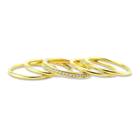 Solid Gold Round Band